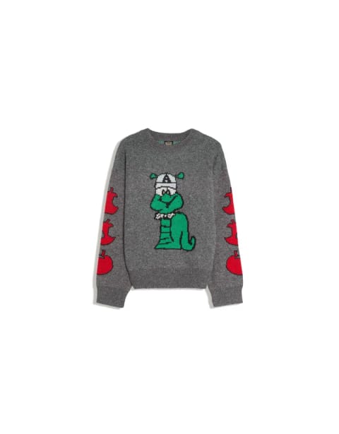 پلیور پشمی یقه گرد ARIES X BERSHKA