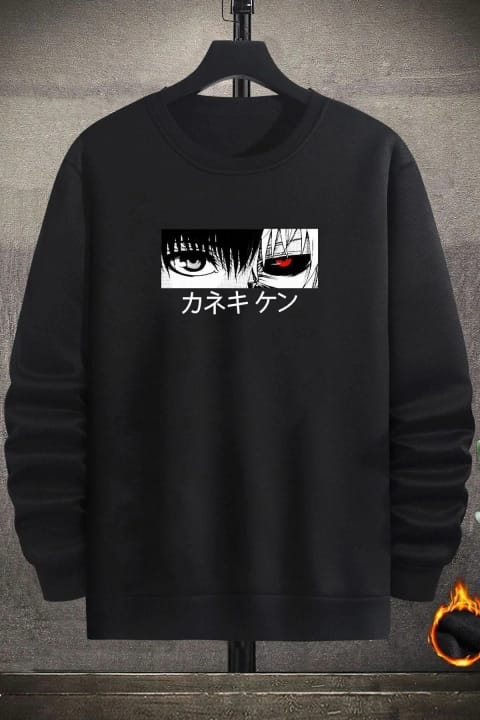 سویشرت یقه گرد یونیسکس Ken Kaneki uyguntarz