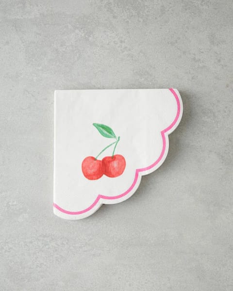دستمال کاغذی Berry بسته ۲۰ عددی ۳۲×۳۲ سانتی‌متر قرمز