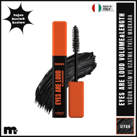 Maruderm Make Up Eyes Are Loud Mascara Volume & Length (مشکی)