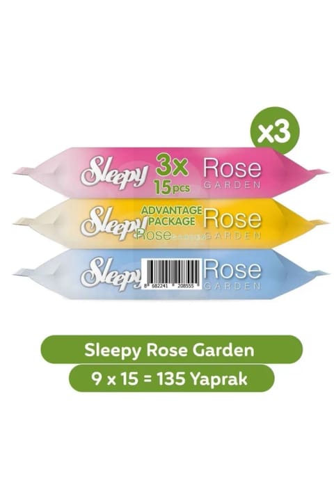 Sleepy Rose Garden دستمال جیبی مسافرتی ۹×۱۵ عددی