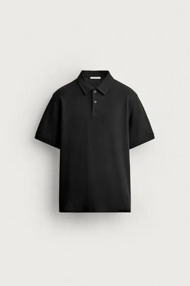 پیراهن پولو بافت دار با فیت معمولی Zara