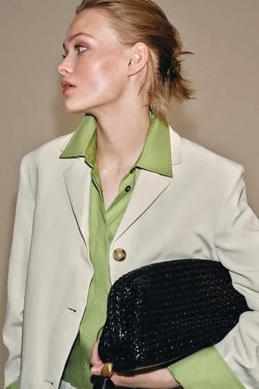 Zara کیف دستی بافته‌شده