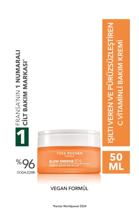 Yves Rocher کرم روز ضد پیری ویتامین C - حجیمکننده و روشنکننده پوست