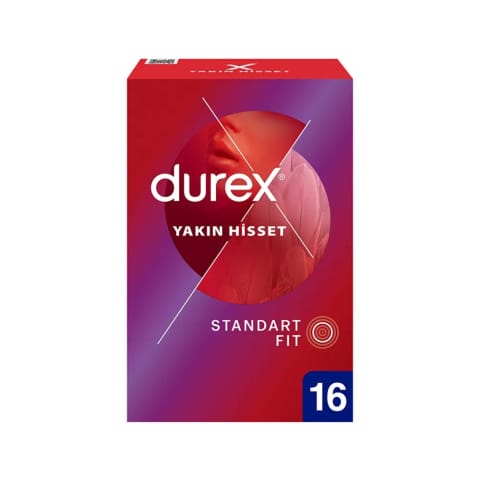 Durex احساس نزدیک کاندوم نازک ۱۶ عددی (سایز استاندارد)