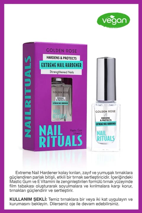 Golden Rose Nail Rituals Extreme Nail Hardener - سفتکننده و تقویتکننده ناخن