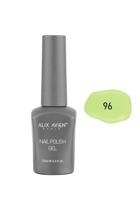 لاک ژلی سبز لیمویی ماندگار Alix Avien 96 - 12 میلیلیتر