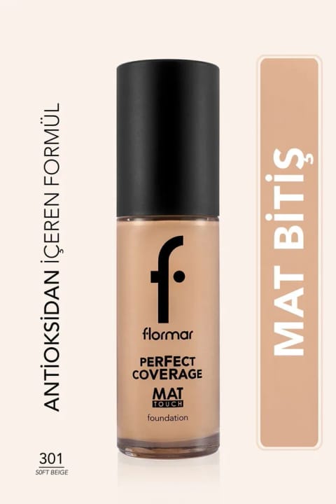 فونداسیون مات فلورمار حاوی ویتامین E - Mat Touch Foundation - 301