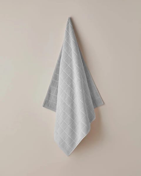 حوله حمام ۱۰۰٪ پنبه Chequer 80x150 سانتی‌متر خاکستری