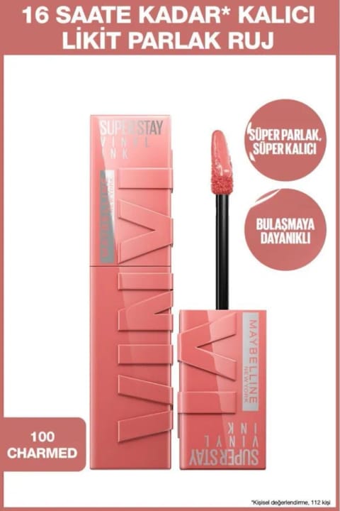 Maybelline New York Super Stay Vinyl Ink رژ لب مایع براق ماندگار بلندمدت