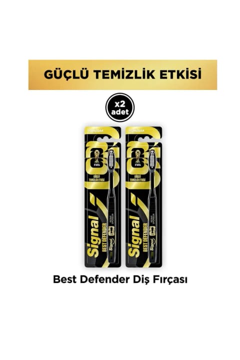 سیگنال Best Defender مسواک نرم با اثر پاککنندگی قوی FIFA x2