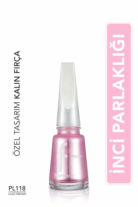 Flormar لاک ناخن صدفی براق (بنفش روشن) - PL118 Lilac Dreams