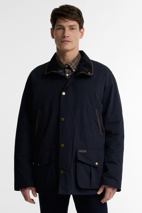 کاپشن ضدآب Barbour Bromfield NY71 سرمهای تیره