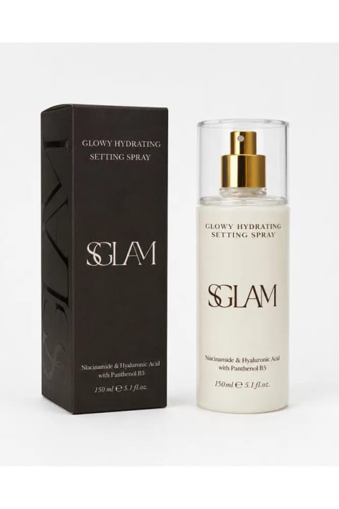 اسپری تثبیتکنندهی مرطوبکننده و درخشان S'GLAM