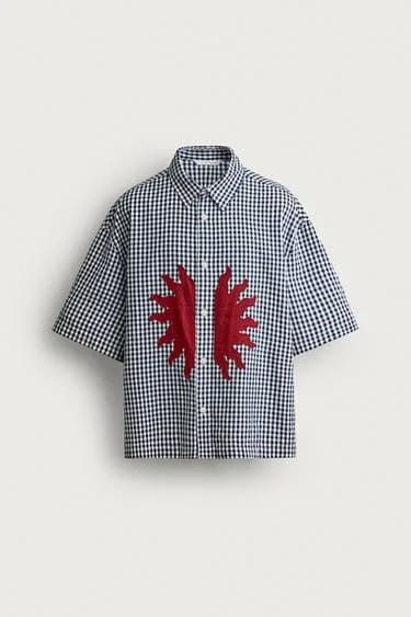 Zara — پیراهن گشاد تکه‌دوزی‌شده