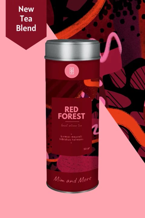 Mim and More Red Forest Tea - چای هیبیسکوس با میوههای قرمز ۵۰ گرم