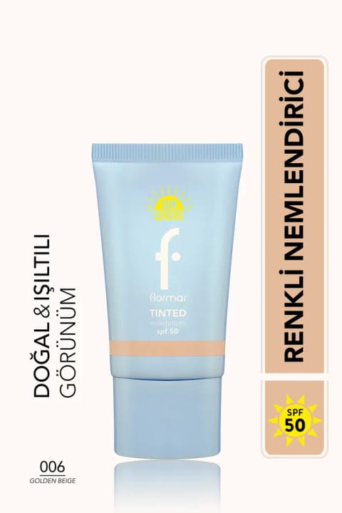 فلامر سان لاورز ضدآفتاب رنگی با اثر مرطوبکنندگی و پایانی طبیعی SPF50 - 30 میلیلیتر — 006 Golden Beige