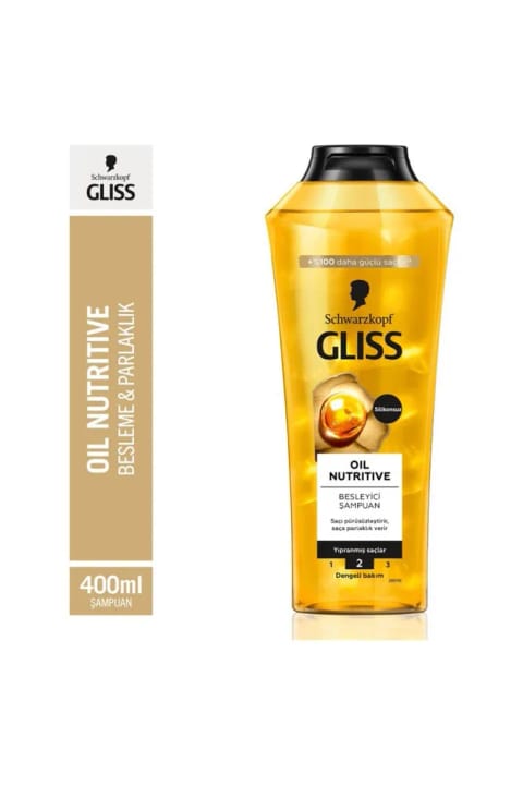 Gliss Oil Nutritive شامپو مغذی برای موهای آسیبدیده 400 میلیلیتر