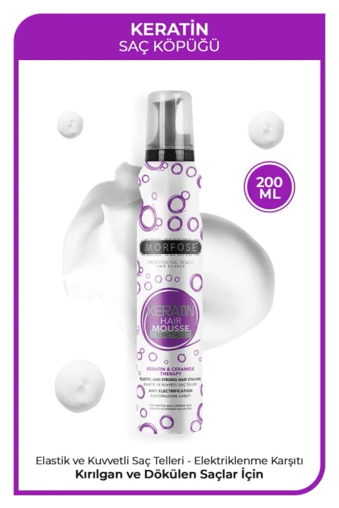 Morfose Keratin مو فوم 200 میلیلیتر