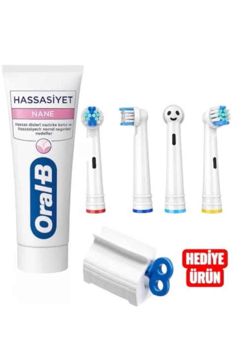 Oral-B هد جایگزین سازگار با مسواک شارژی و باتری‌دار (4 عددی)