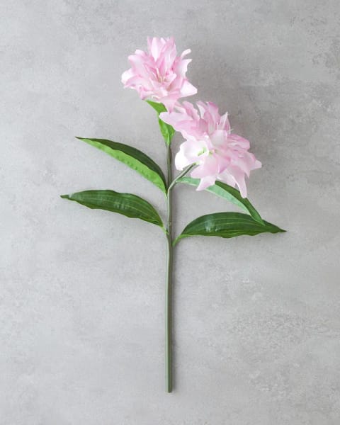 گل مصنوعی تک‌شاخه Lily ۷۰ سانتی‌متری صورتی
