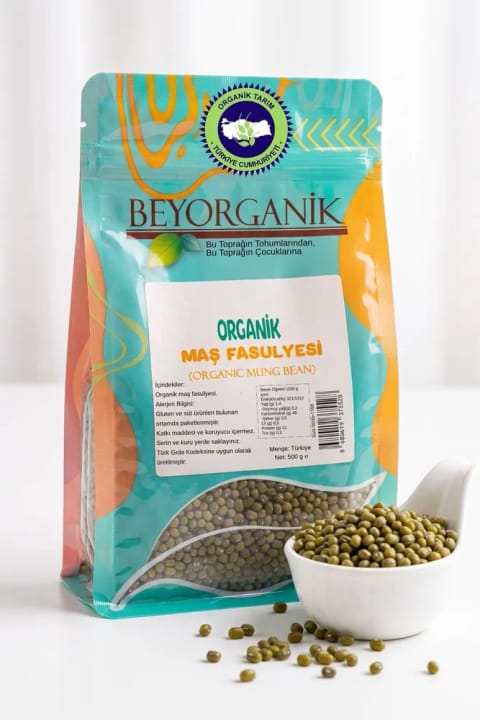 BEYORGANİK ارگانیک ماش ۵۰۰ گرم (دارای آنالیز سموم و آفلاتوکسین)