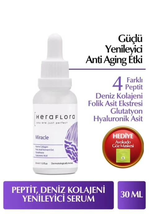 Heraflora Collagen, Peptide، سرم پوست ضد پیری احیاکننده و بازساز...