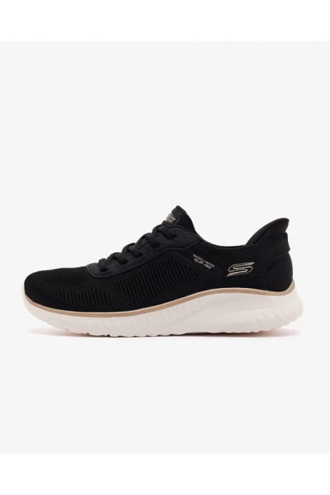 SKECHERS BOBS SQUAD CHAOS زنانه مشکی کتانی اسپرت 117497 BKGD