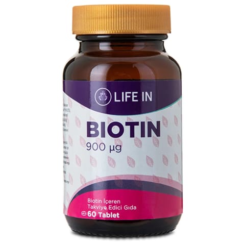 Life In Biotin مکمل غذایی 60 قرص 900mg