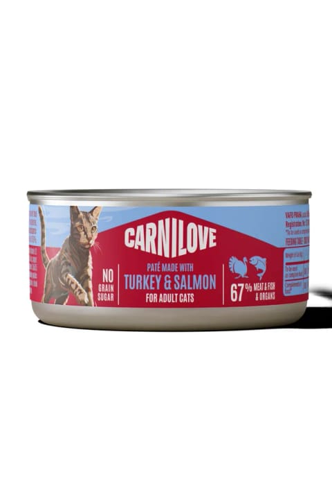 Carnilove کنسرو بزرگسال بوقلمون و سالمون 100 گرم