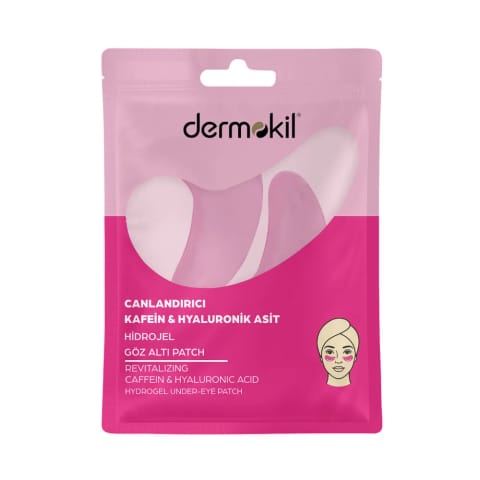 Dermokil ماسک هیدروژل زیر چشم کافئین و اسید هیالورونیک ۷ گرم
