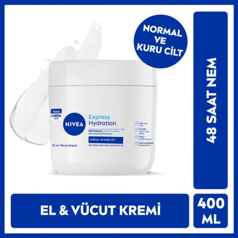Nivea Express Hydration کرم مراقبت از دست و بدن 400 میلی‌لیتر
