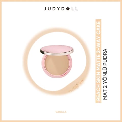 پودر فشرده مات ۲ کاره Judydoll Peach Skin Vanilla