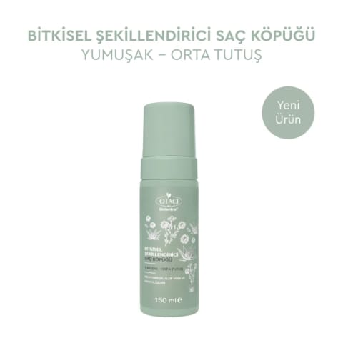Otacı Botanics موس حالت‌دهنده گیاهی مو ۱۵۰ میلی‌لیتر (حالت نرم و متوسط)