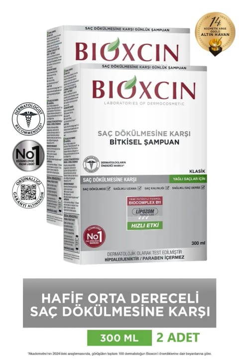 Bioxcin کلاسیک شامپو جنسیس برای موی چرب ۲×۳۰۰ میلیلیتر