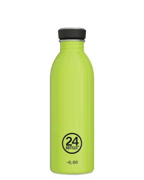 بطری آب استیل ضدزنگ تغییر رنگ‌دهنده 24Bottles Urban Bottle REactive زرد/سبز ۵۰۰ میلی‌لیتر