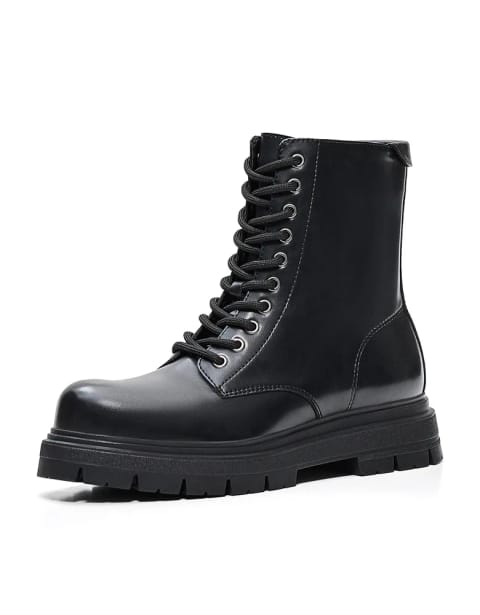 LACE-UP ANKLE BOOTS