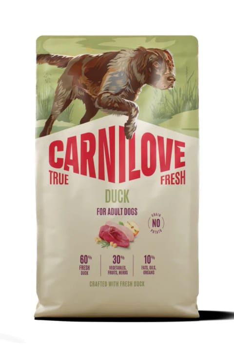 Carnilove TRUE FRESH غذای خشک بدون غلات برای سگهای بالغ با گوشت اردک ۱۲ کیلوگرم