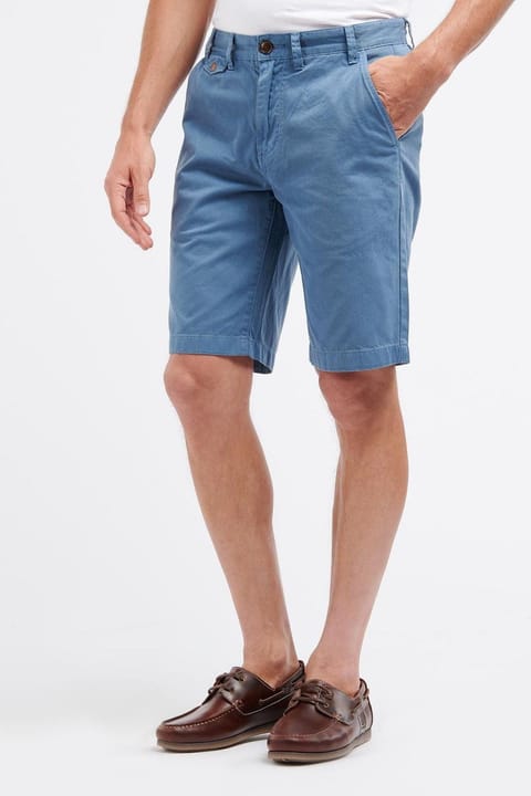 شلوارک کاپری Barbour Neuston Twill Bu27 Force Blue