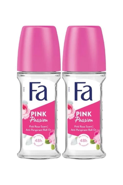 Fa Pink Passion زنانه رولآن ست ۲×۵۰ میلیلیتر – رایحه گلی معطر، ماندگاری ۴۸ ساعت...