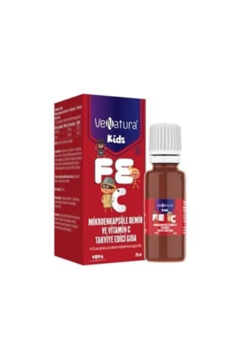 قطره آهن میکروانکپسوله و Vitamin C کودکان VeNatura ۲۰ میلیلیتر