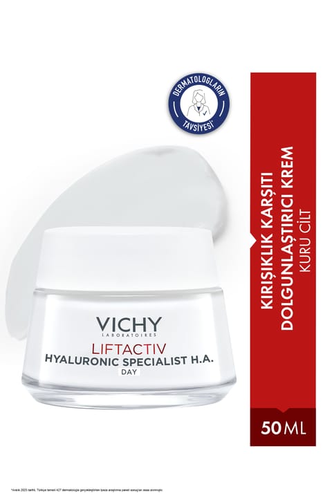 کرم روز پرکننده Liftactiv حاوی Hyaluronic Acid برای پوستهای خشک ۵۰ میلیلیتر