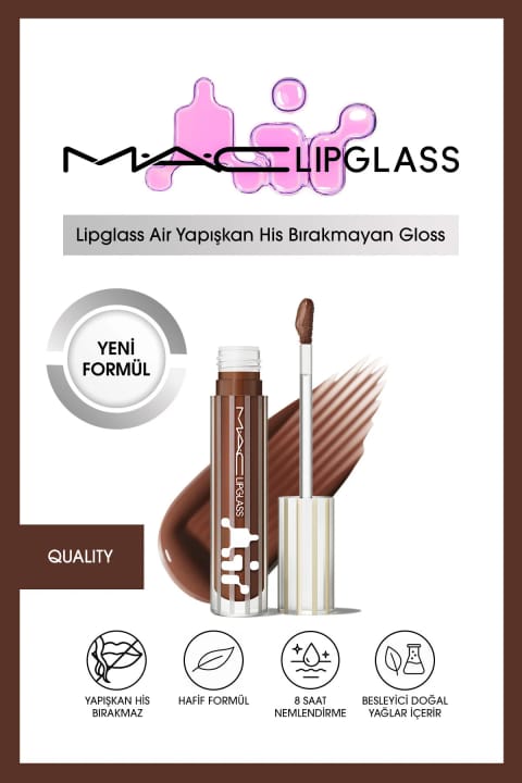 براقکننده لب M.A.C Lipglass Air بدون حس چسبندگی - QUALITY