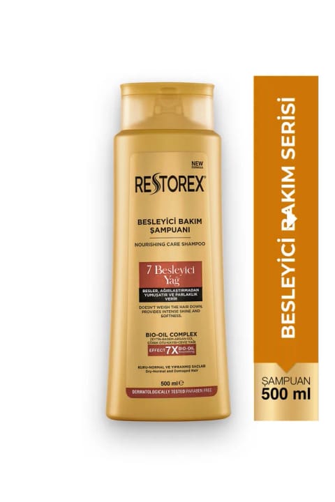 Restorex 7 شامپوی مراقبت از مو با روغن مغذی ۵۰۰ میلی‌لیتر