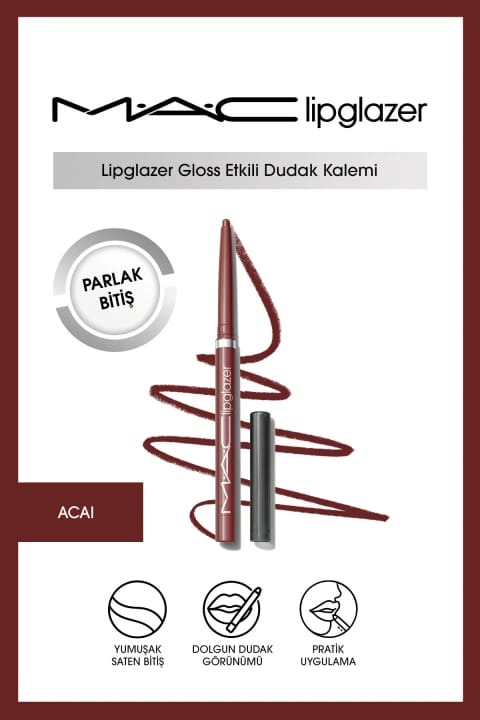 مداد لب M.A.C Lipglazer Gloss Etkili - Acai
