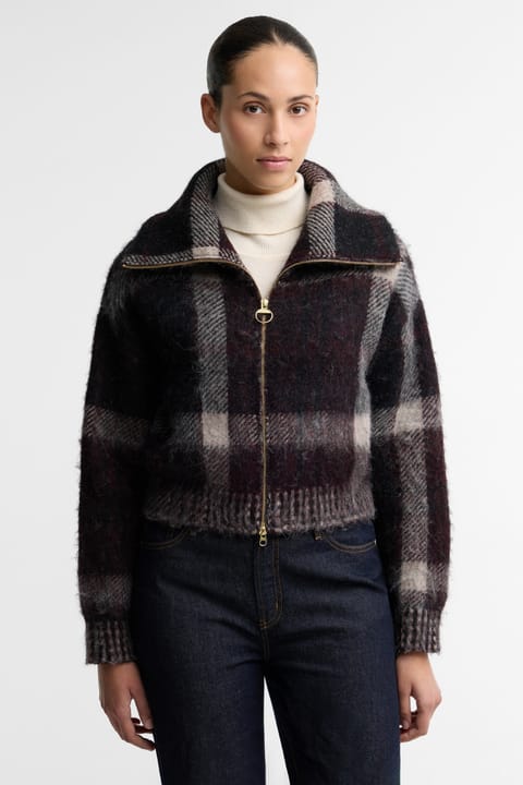 بافت کاردیگان زیپ‌دار Barbour Carville MI11 Multi