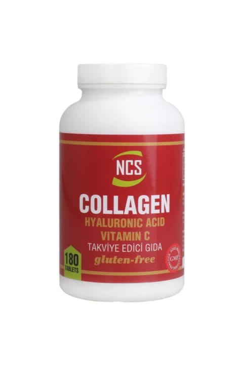 NCS Collagen 1000mg Hyaluronic Acid Vitamin C 180 عدد قرص کلاژن