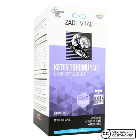 Zade Vital روغن بذر کتان 625 میلیگرم 60 کپسول