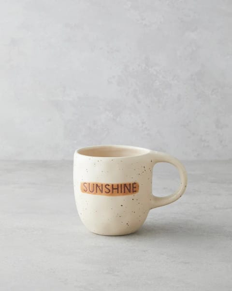ماگ سرامیکی Sunshine ۳۹۵ میلی‌لیتر قهوه‌ای روشن