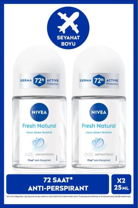 NIVEA رول‌آن زنانه Fresh Natural 25ml